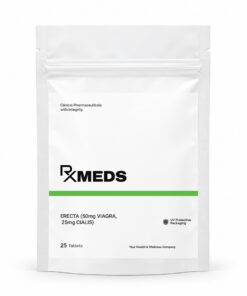 Erecta 75mg tablets used for erectile dysfunction treatment